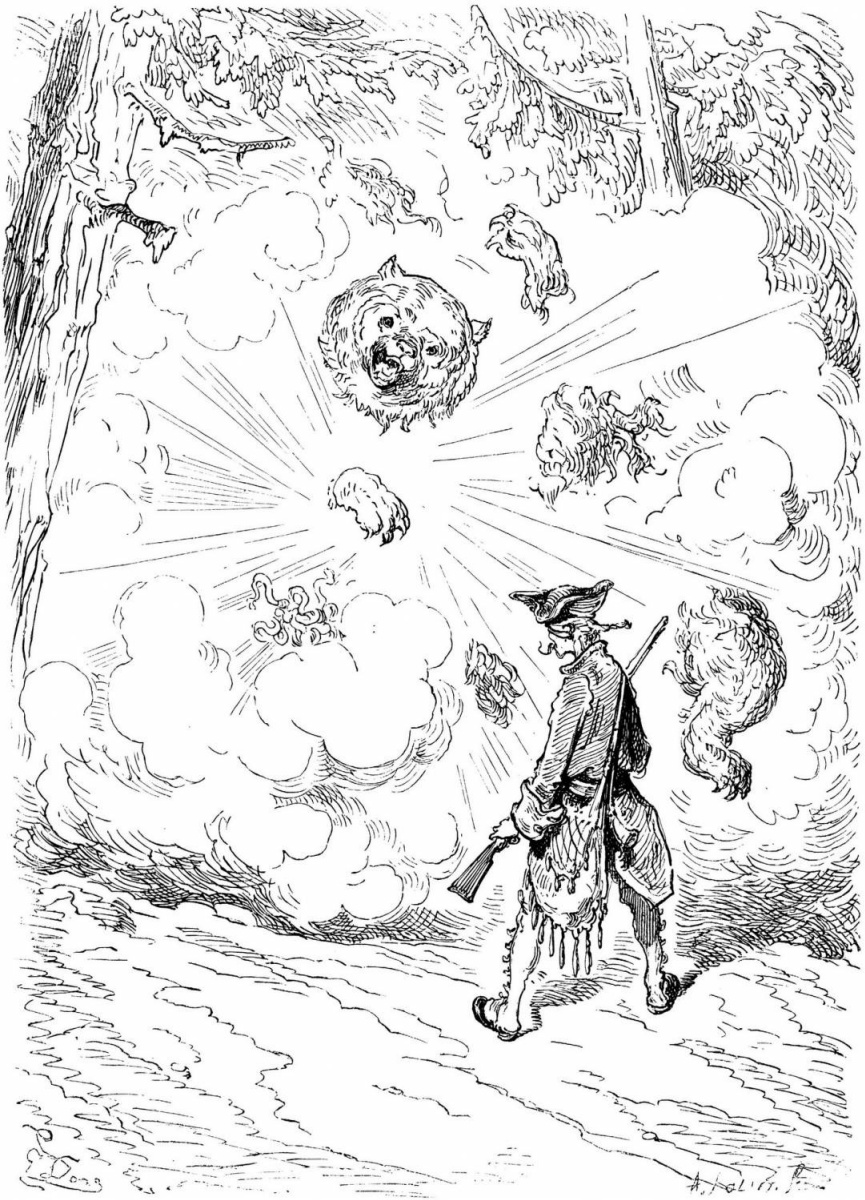 Paul Gustave Dore. Adventures of Baron Munchausen