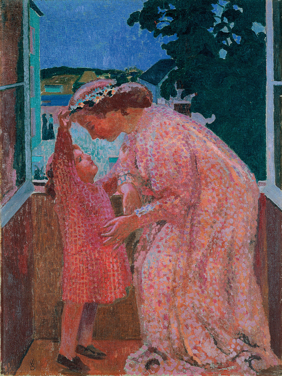 Maurice Denis. The wreath of daisies