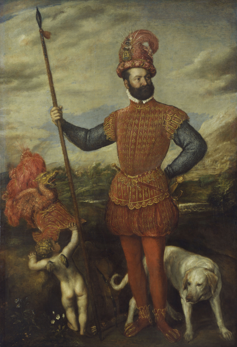 Portrait of a man in the costume of a warrior (Allegory of control)