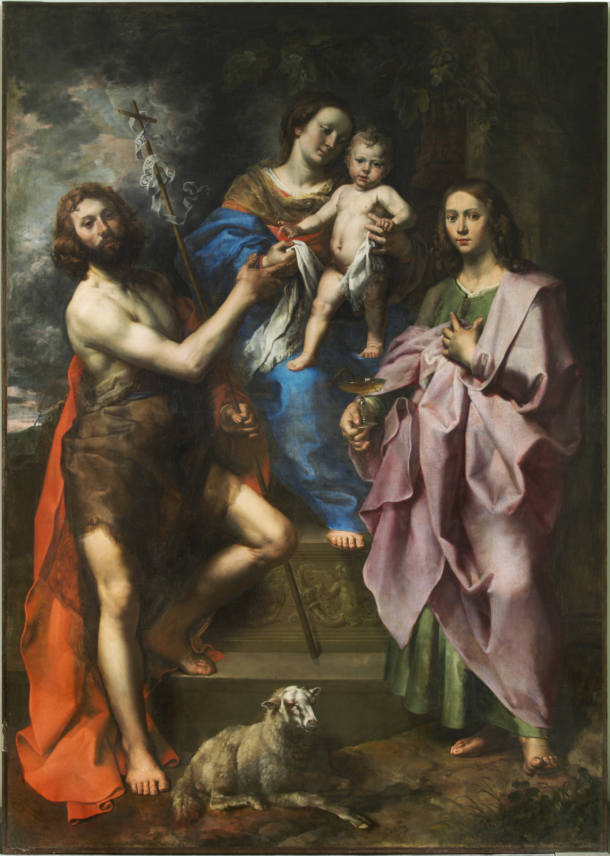 Теодор ван Лоон. Богородица с младенцем между святыми Иоанном Крестителем и Иоанном Богословом