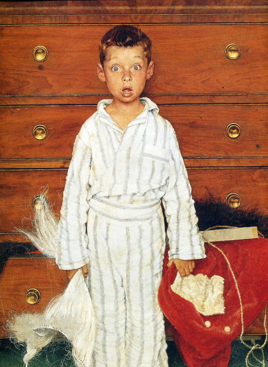 Norman Rockwell. Discovery. Fragment