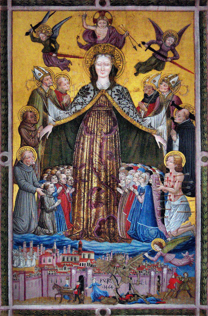 Benedetto Bonfily. Virgen de la Misericordia (Santo Monasterio de San Francesco al Prato)