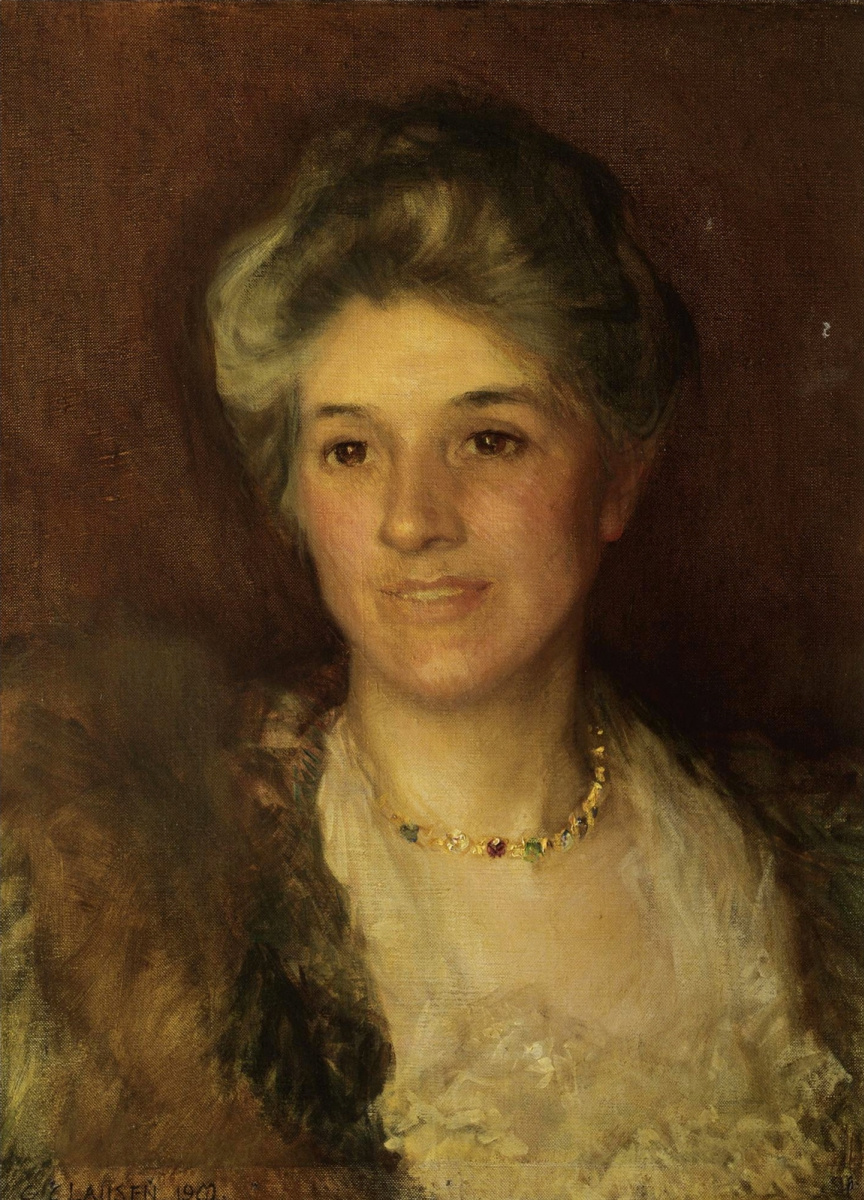 George Clausen. Portrait de Mme A. Leon