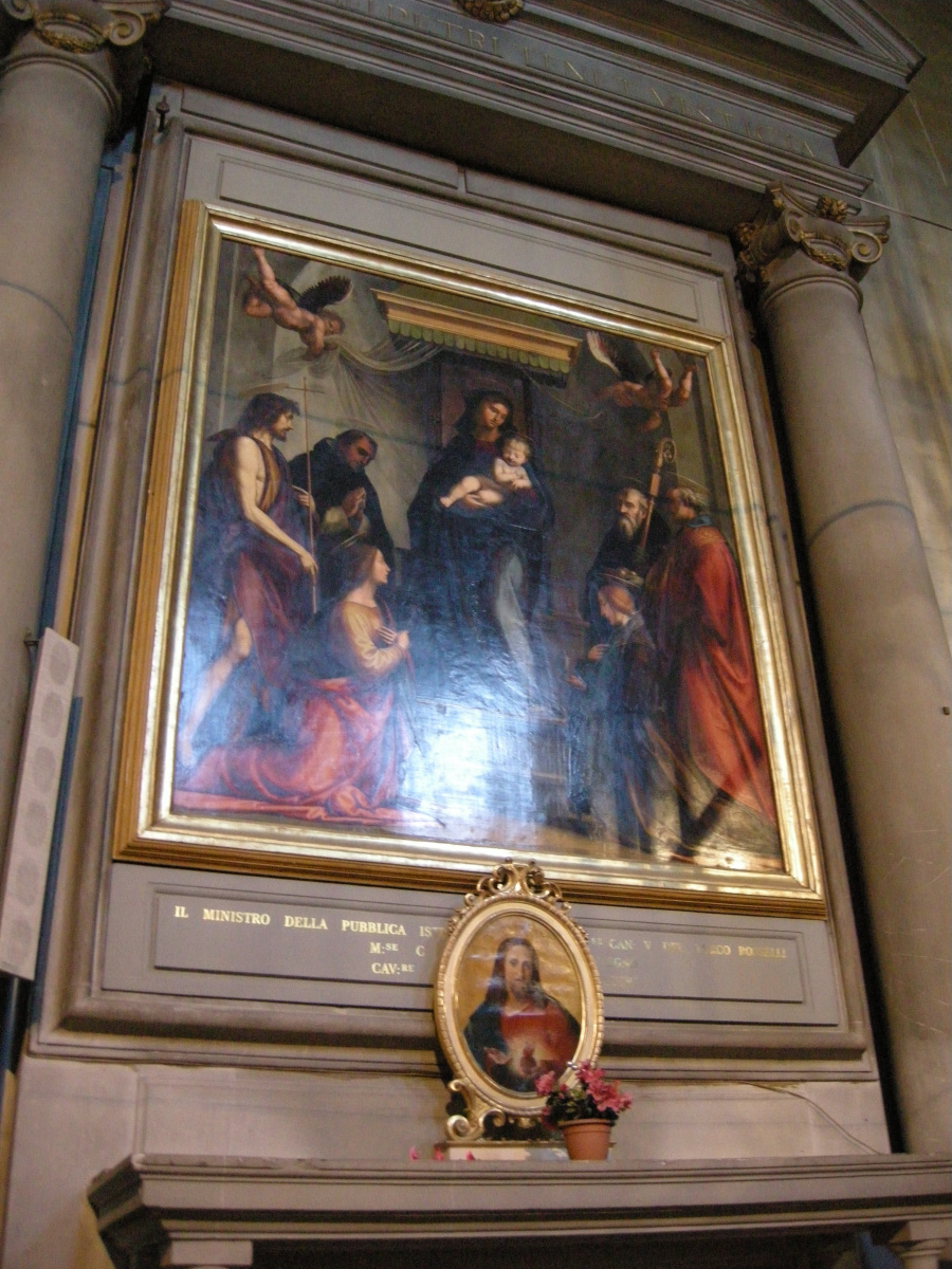 Мадонна со святыми. Алтарь "Мадонна под балдахином" церкви Сан-Марко, Флоренция