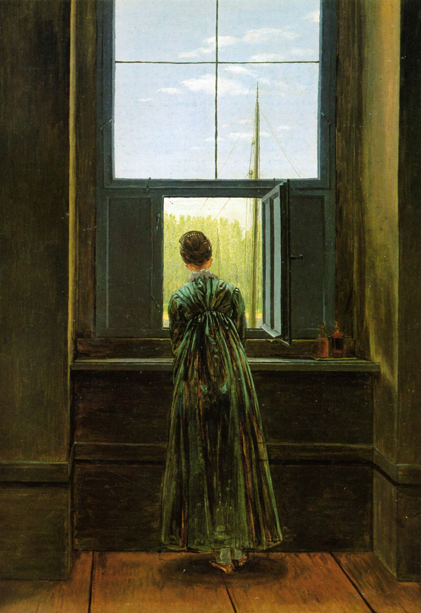 Caspar David Friedrich. La mujer en la ventana