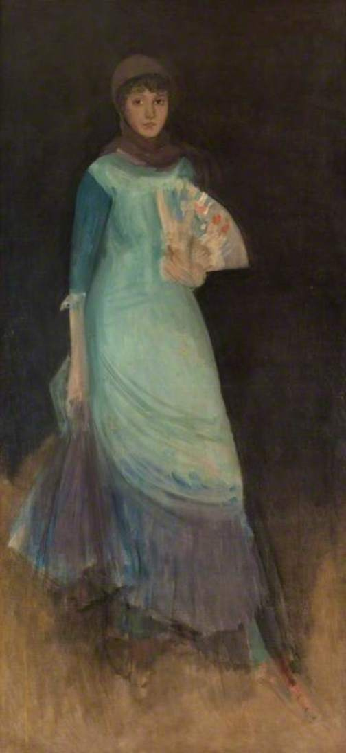 James Abbot McNeill Whistler. Harmony of blue and purple, miss Finch