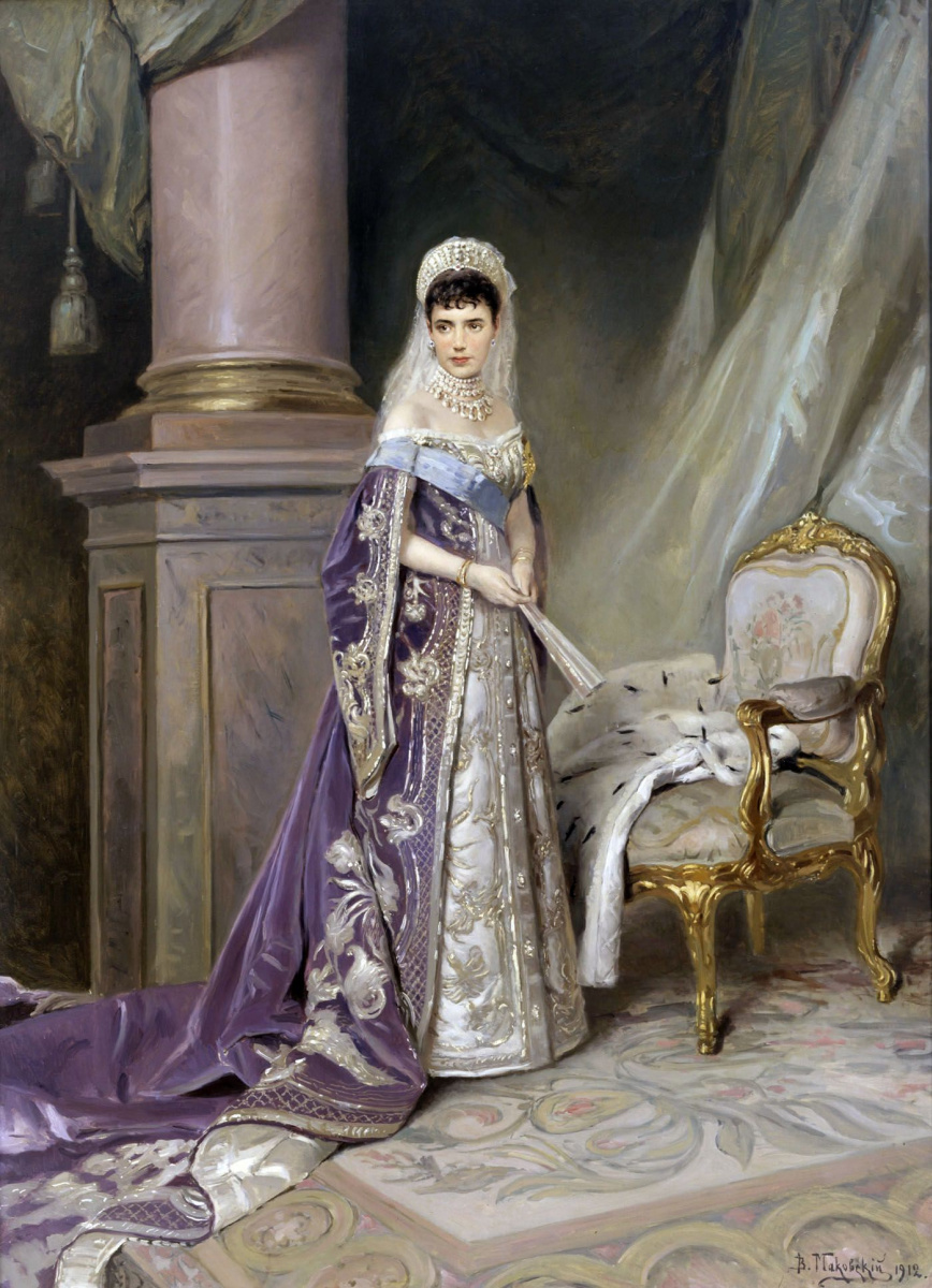 Vladimir Egorovich Makovsky. Portrait of Empress Maria Feodorovna