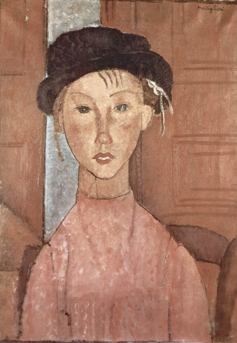 Amedeo Modigliani. The girl in the hat