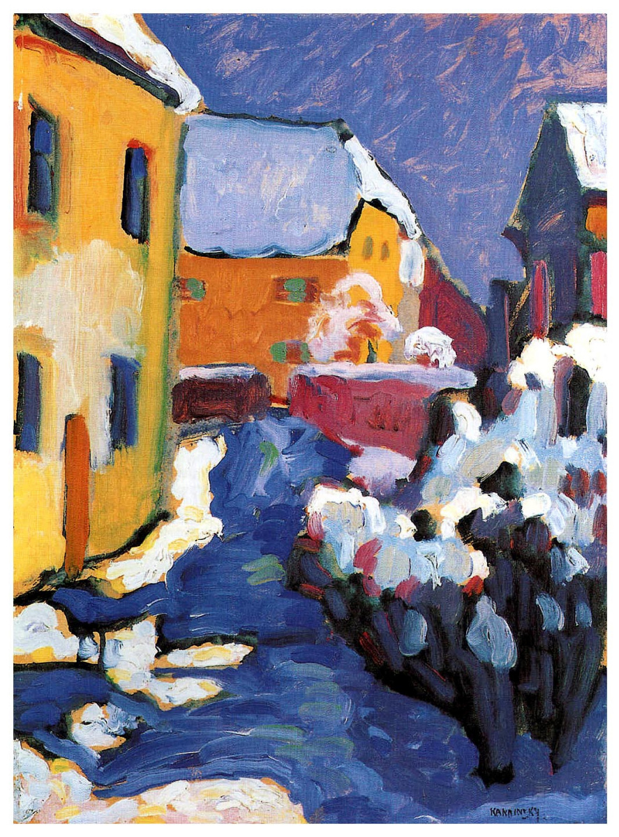 Wassily Kandinsky. Cemetery and Vicarage in Kochel