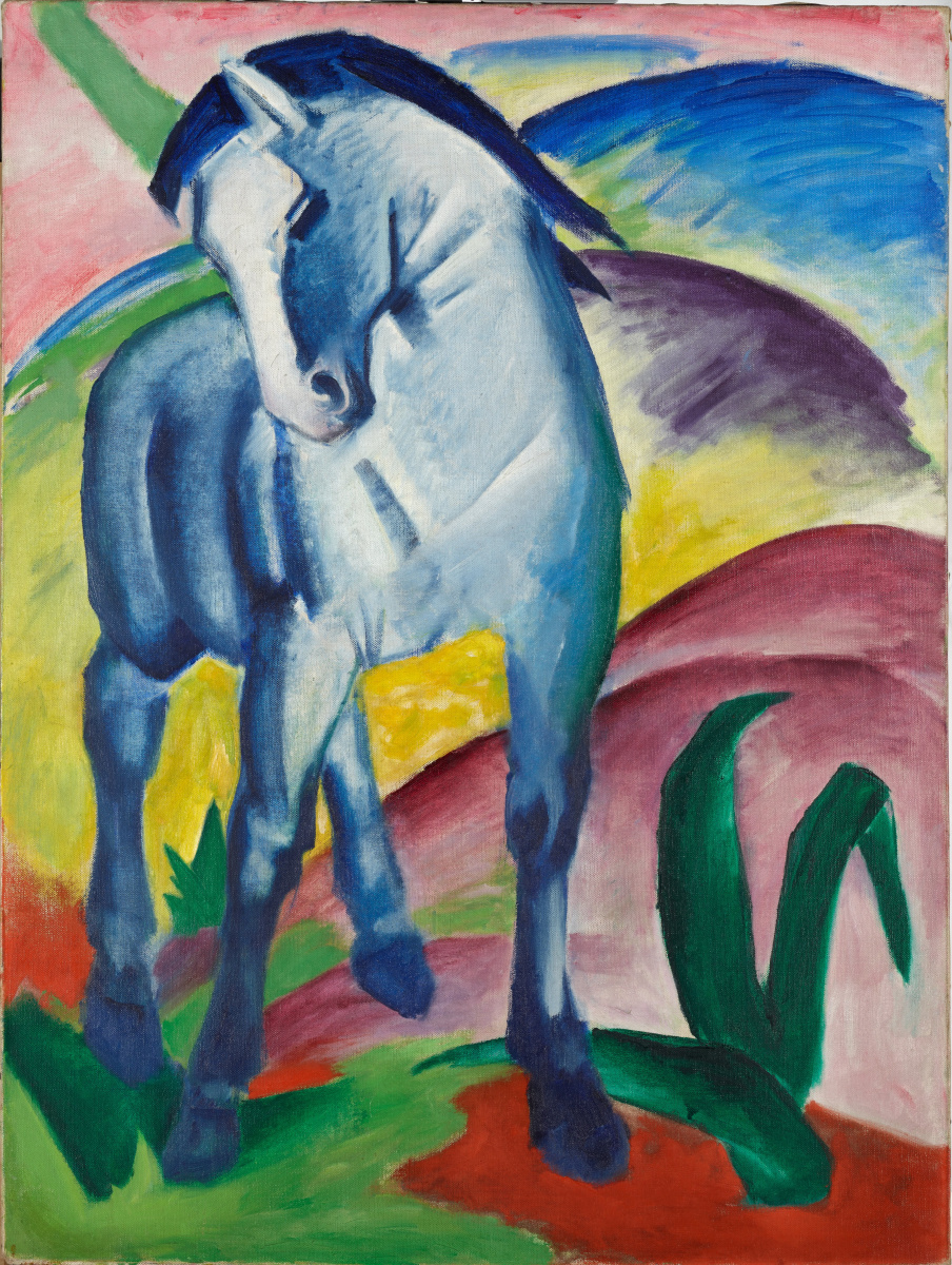 Franz Mark. Blue horse