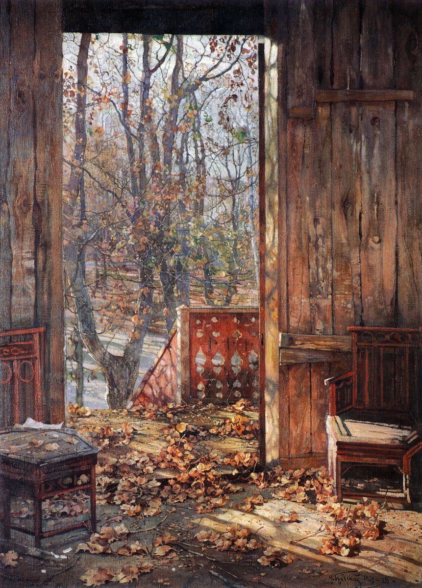 Isaac Brodsky. Fallen leaves. 1929