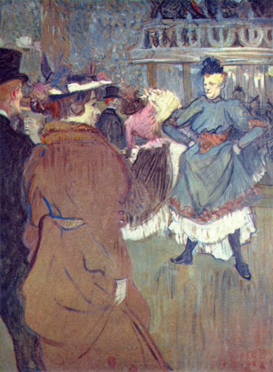 Henri de Toulouse-Lautrec. In "Moulin Rouge", the beginning of the quadrille