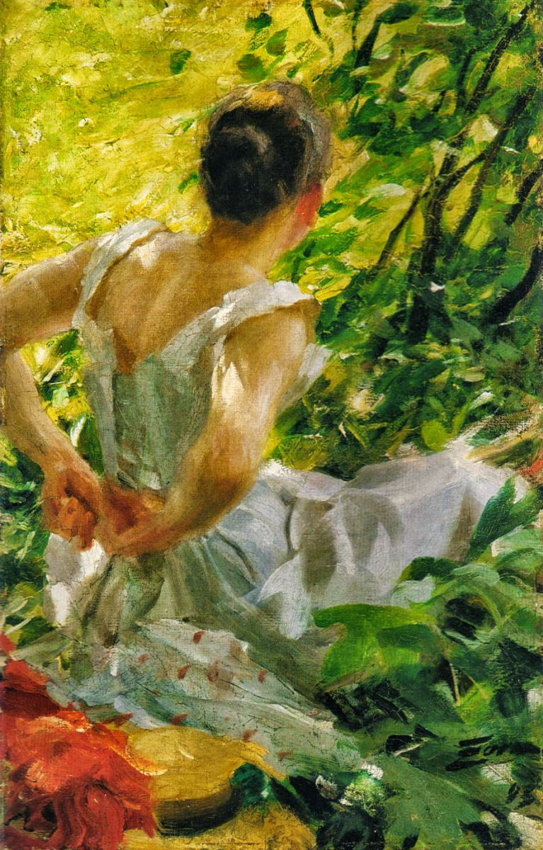 Anders Zorn. Woman undresses