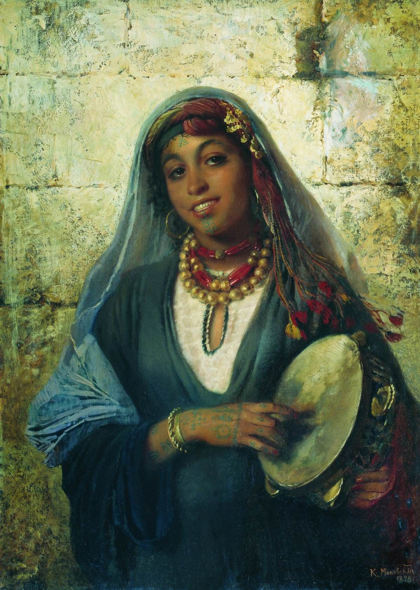 Konstantin Makovsky. Femme orientale (tsigane)