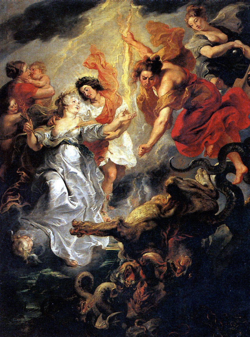 Peter Paul Rubens. The reconciliation of Marie de Medici with her son