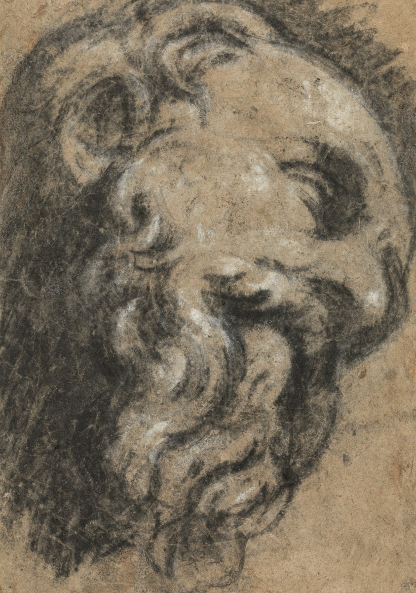 Jacopo (Robusti) Tintoretto. Study after Michelangelo. Saint Damian