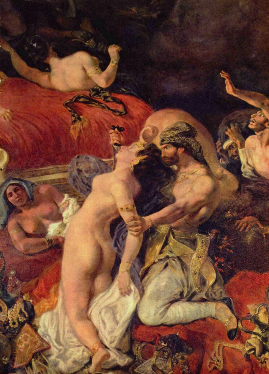 Eugene Delacroix. Death of Sardanapalus (detail)