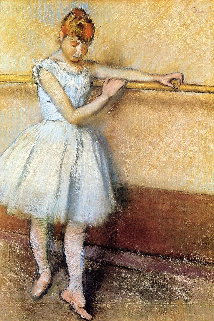 Edgar Degas. Dancer at the Barre