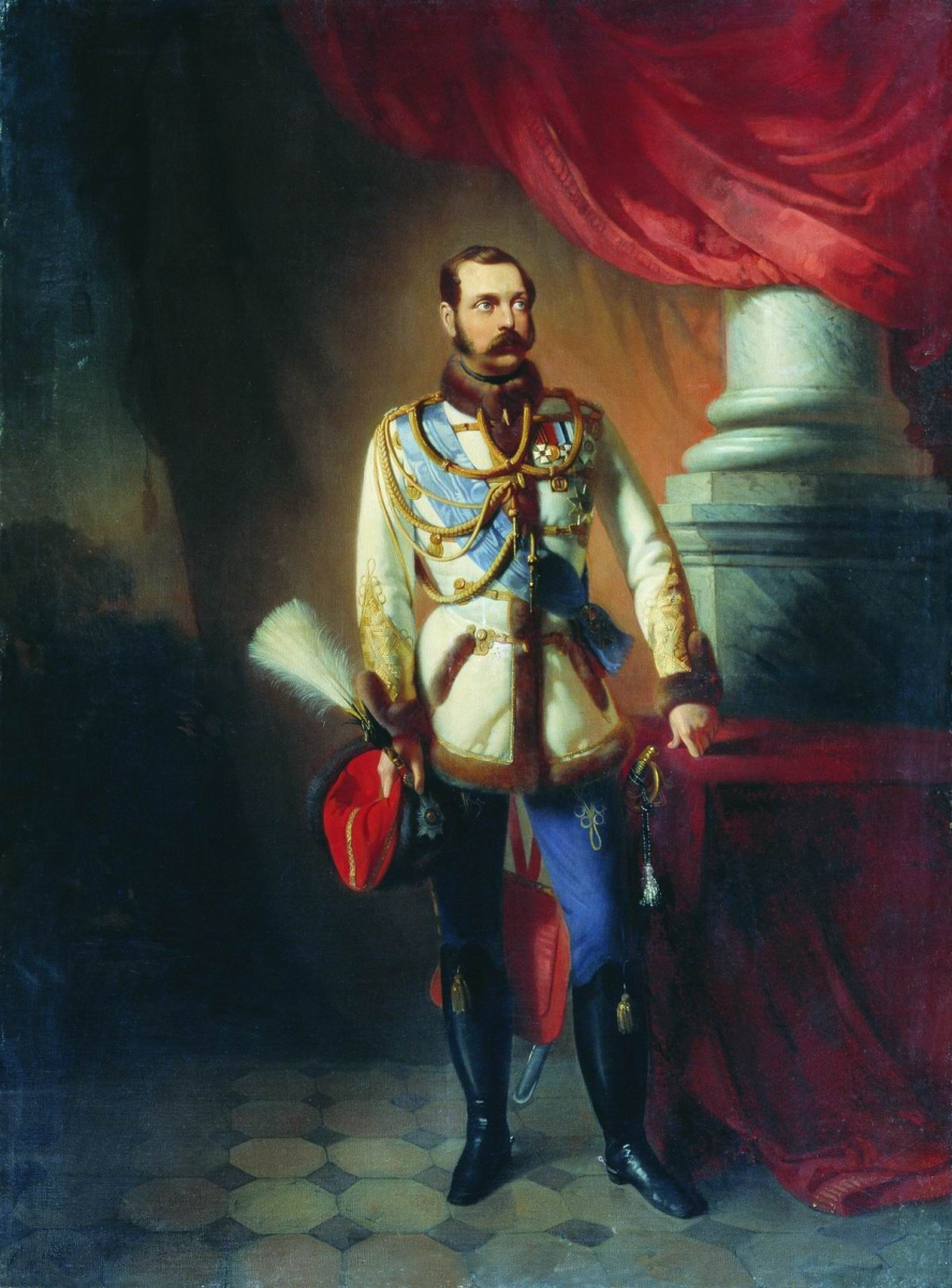 Konstantin Makovsky. Portrait of Emperor Alexander II
