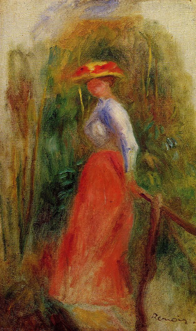 Pierre-Auguste Renoir. Woman in a Landscape