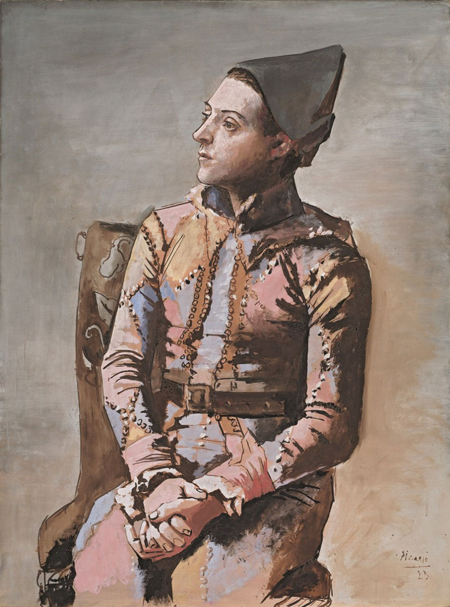 Pablo Picasso. Seated Harlequin