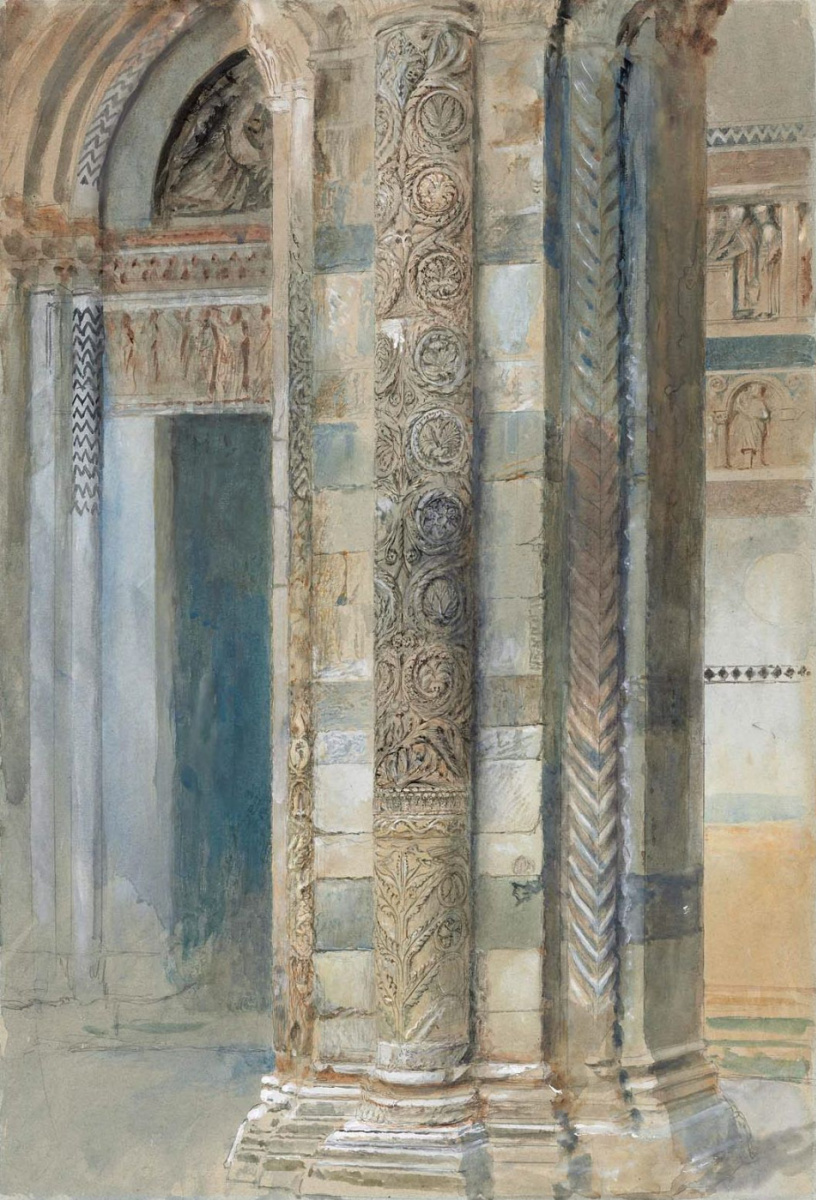 John Ruskin. Interno del Duomo di Lucca