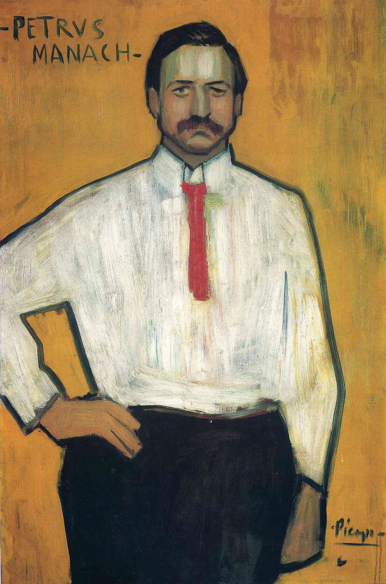 Pablo Picasso. The portrait of the picture dealer Pedro Manach