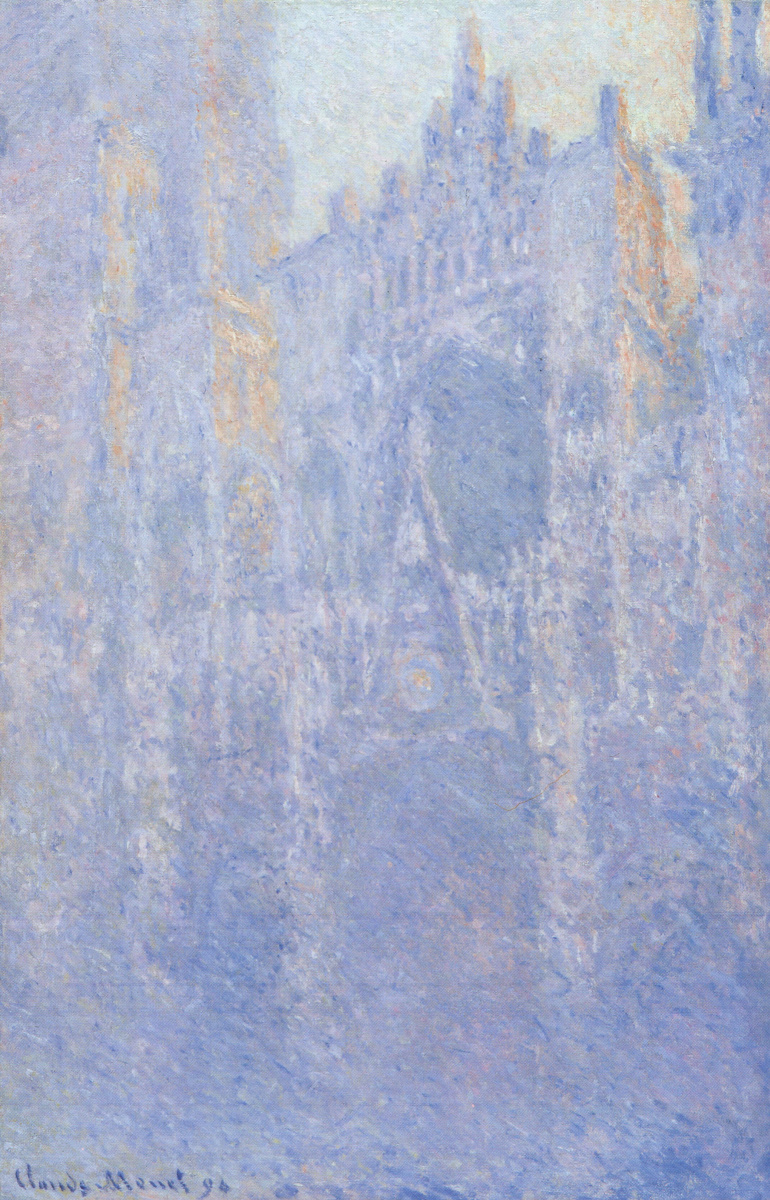 Claude Monet. Rouen Cathedral, the main entrance, morning mist
