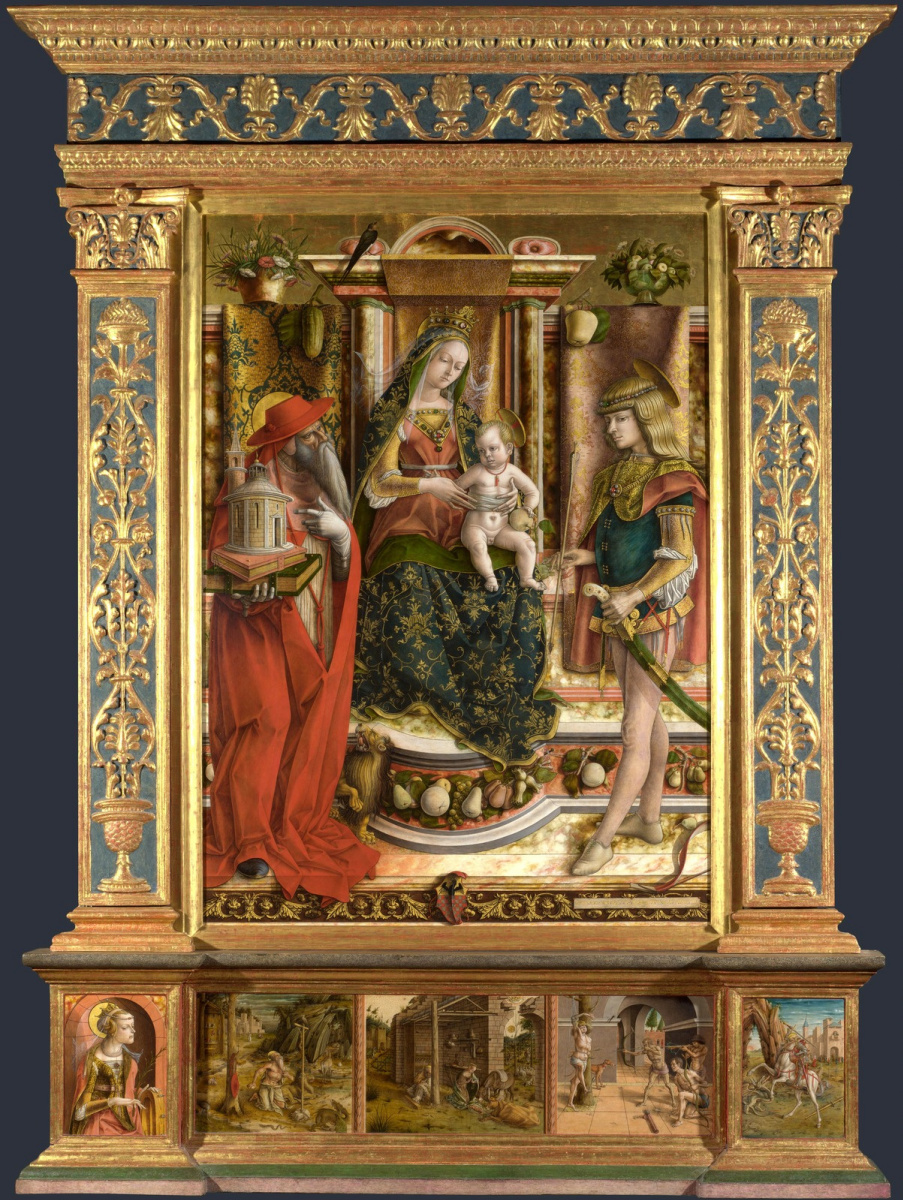 Carlo Crivelli. Madonna with a swallow