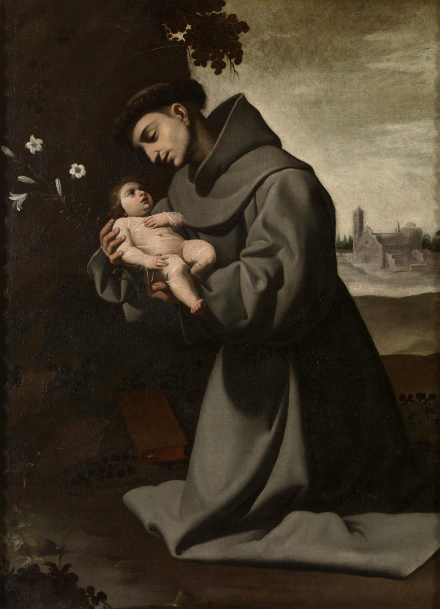 Франсиско де Сурбаран. Святой Антоний Падуанский с младенцем Иисусом