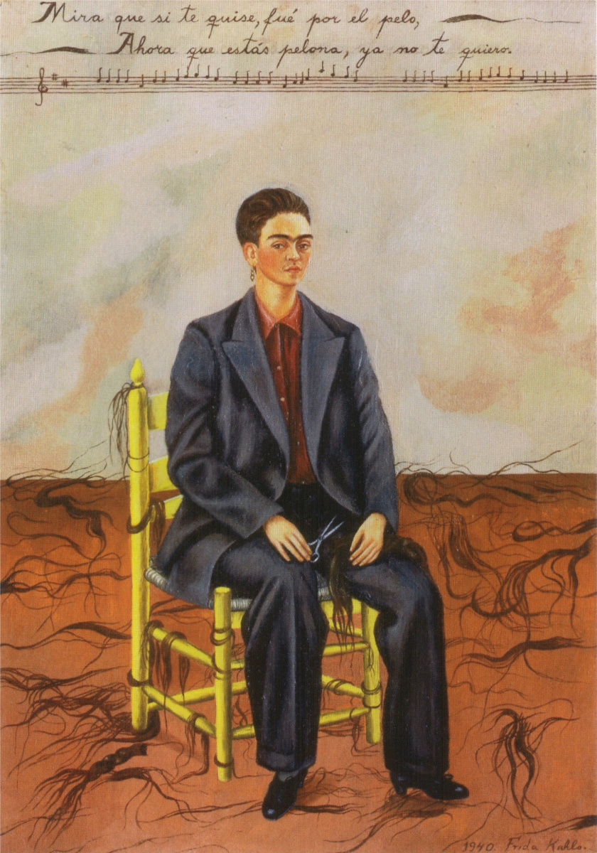 Frida Kahlo. Self-portrait with cropped hair