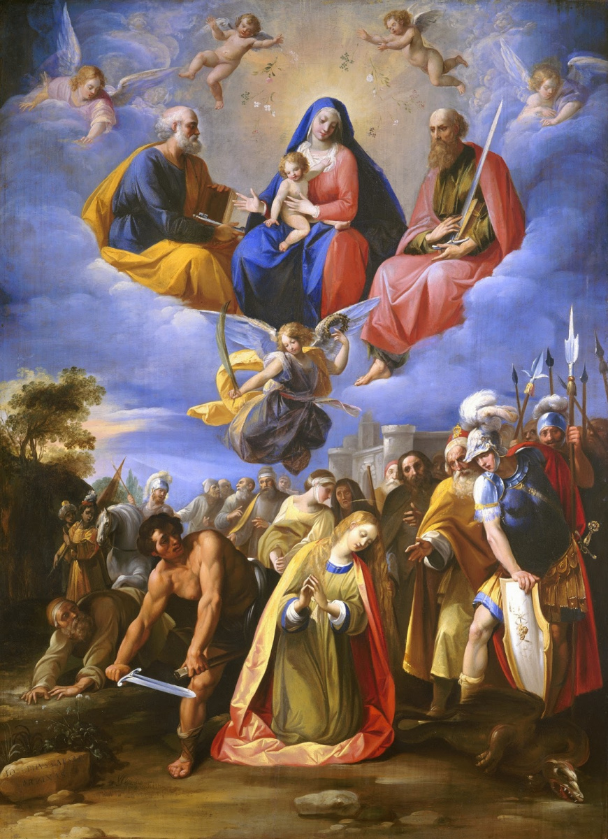 Cesari Giuseppe (Cavalier d'Arpino). Martyrdom of St. Margaret.