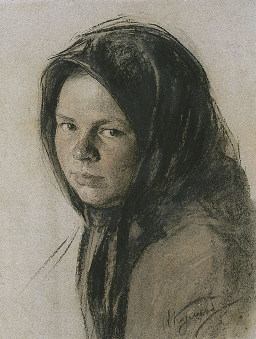 Ivan Semenovich Kulikov. Portrait of a peasant woman