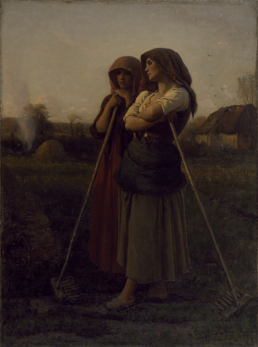 Jules Breton. Sunset