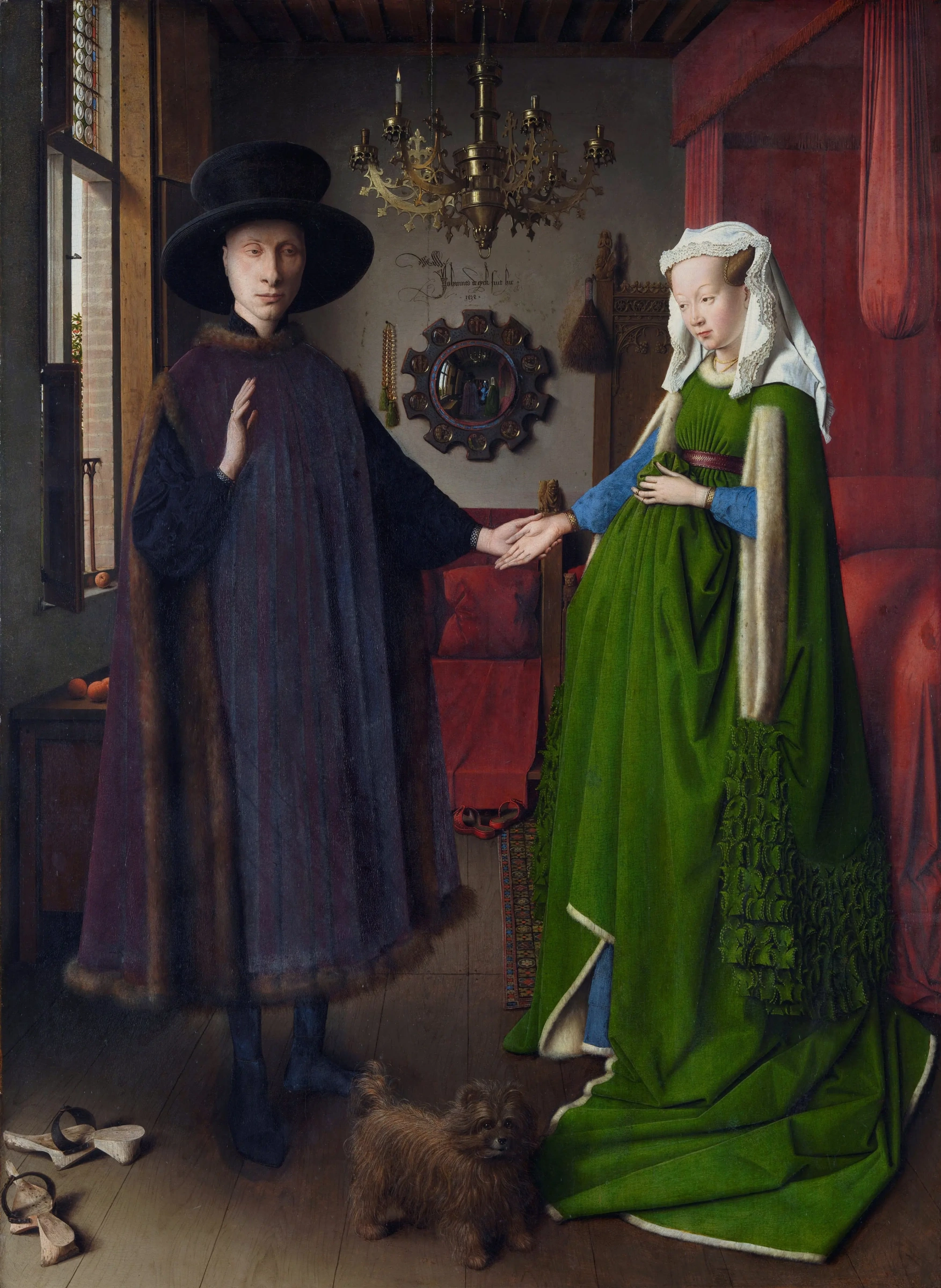 Jan van Eyck. The Arnolfini portrait