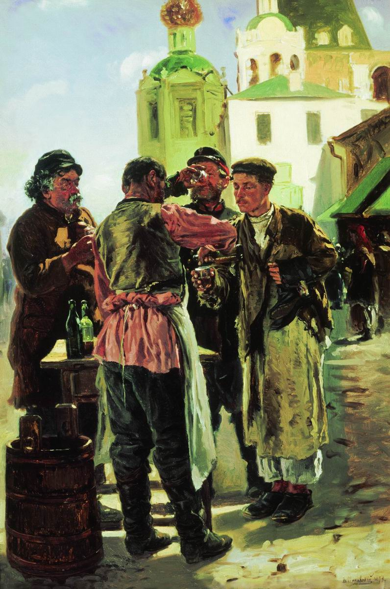 Vladimir Egorovich Makovsky. Kvass seller