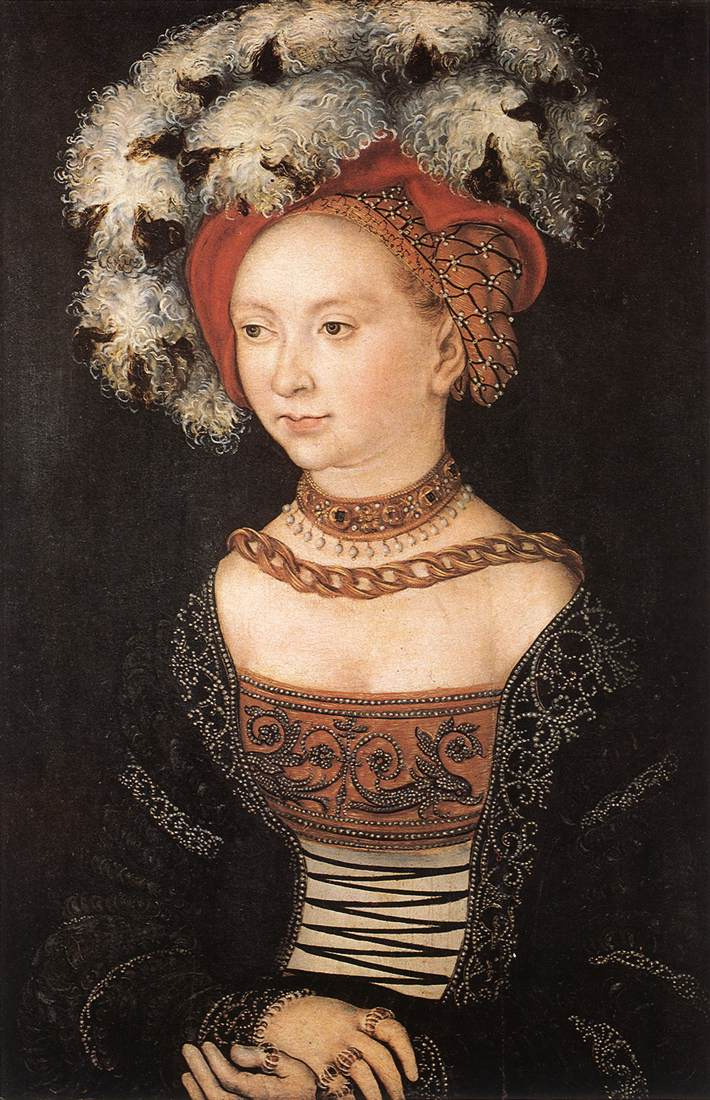 Lucas Cranach the Elder. Portrait of a young woman