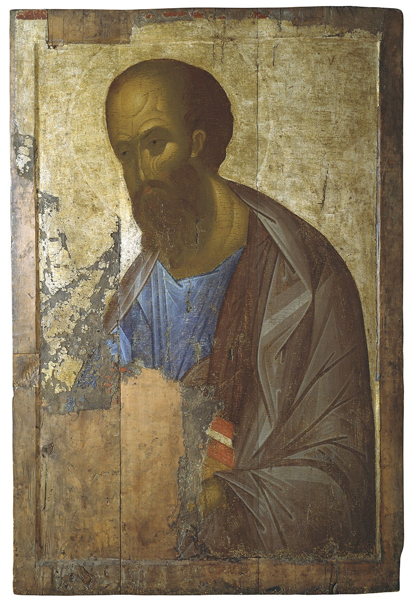 Andrey Rublev. Zvenigorod rank. Apostle Paul