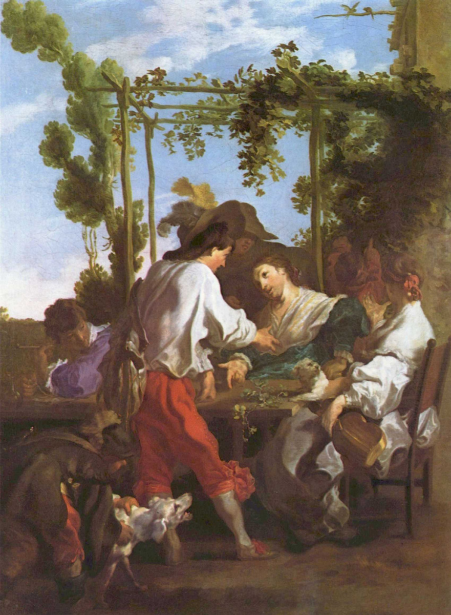 Johann Liss. The game of Morra in the lap of nature
