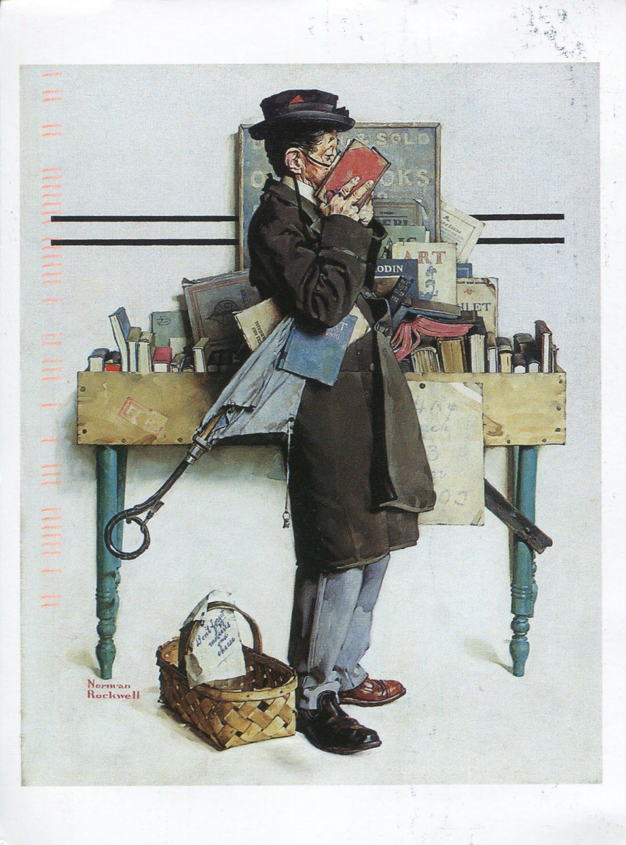 Norman Rockwell. Reading books