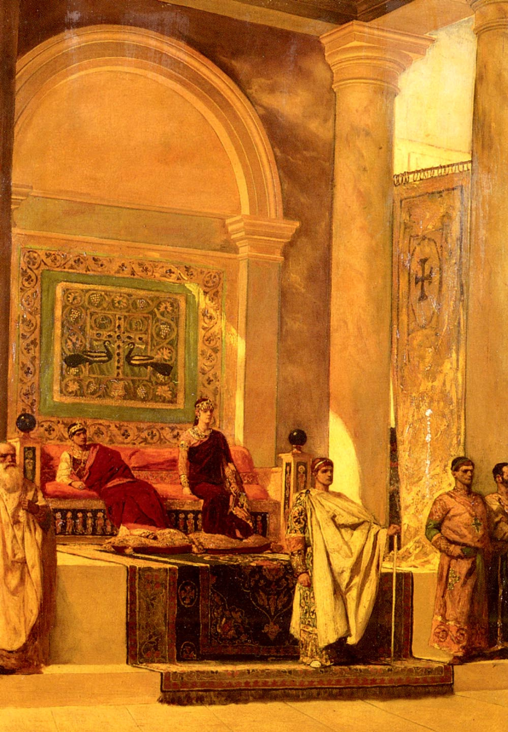 The throne room in Byzantium by Jean-Joseph Benjamin-Constant