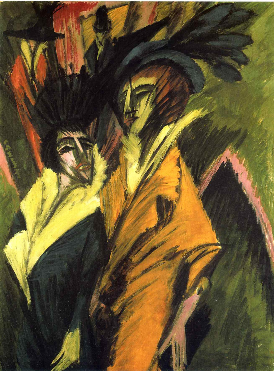 Ernst Ludwig Kirchner. Two women on the street