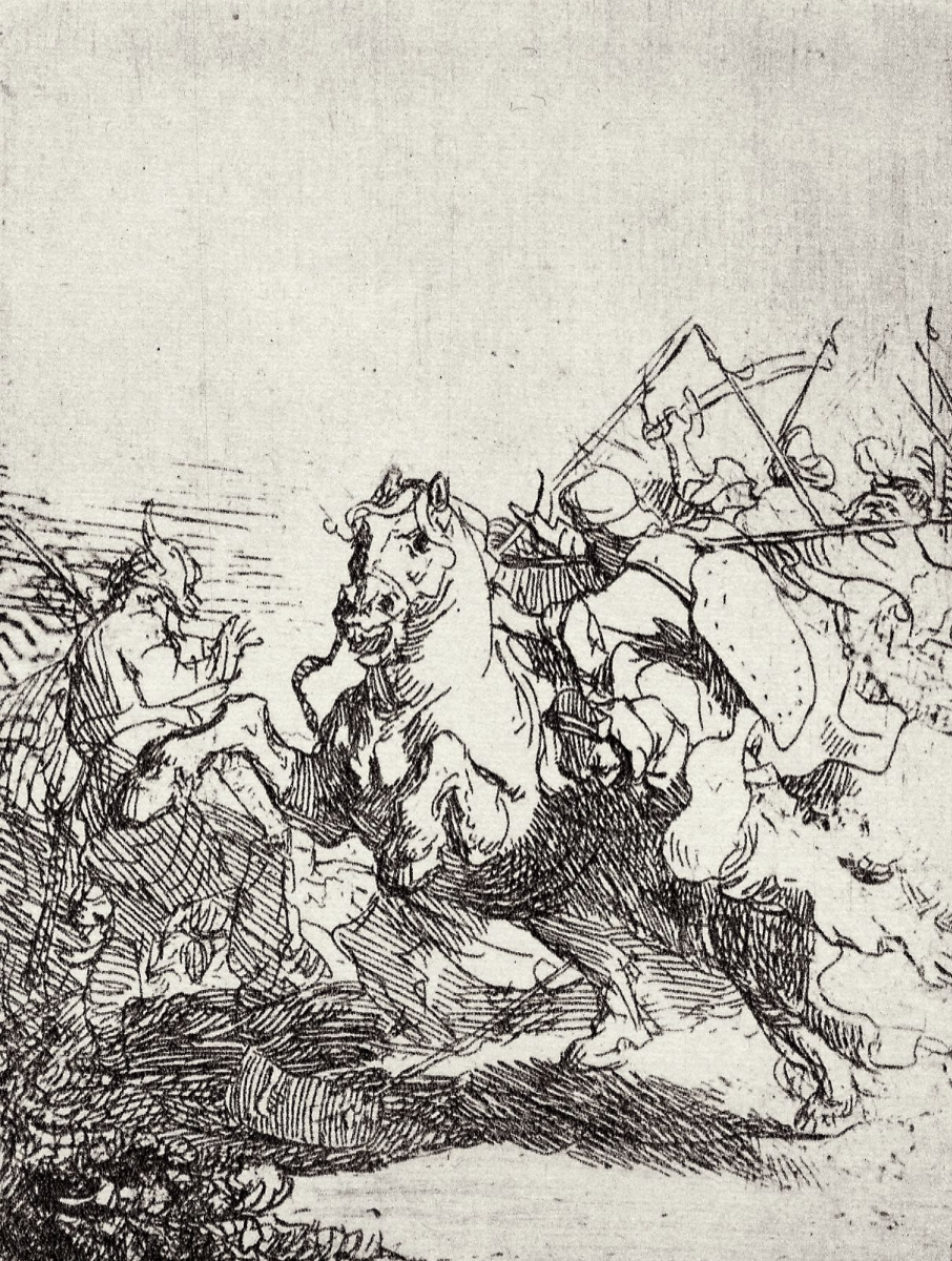 Rembrandt Harmenszoon van Rijn. Battle riders