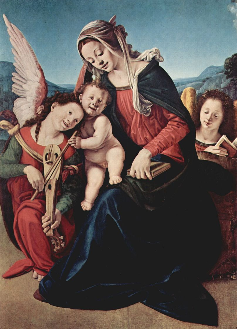Piero di Cosimo. Madonna and the angel