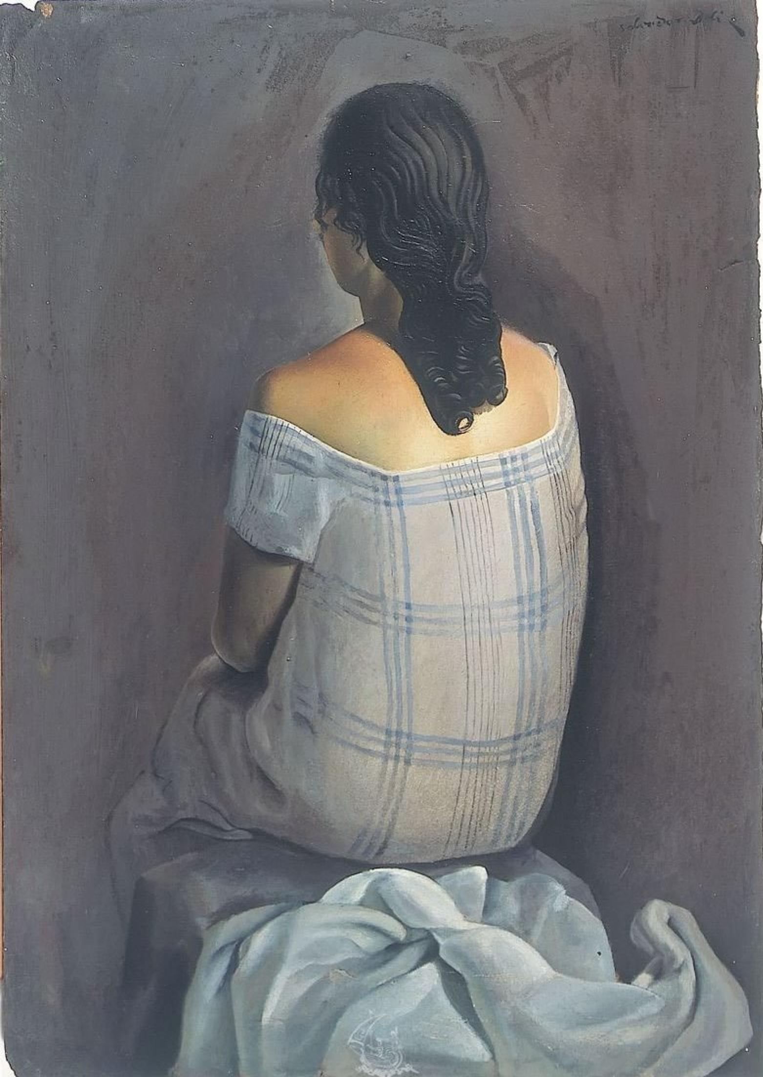 Salvador Dali The shape in the back, 1925, 53×75 cm: Description