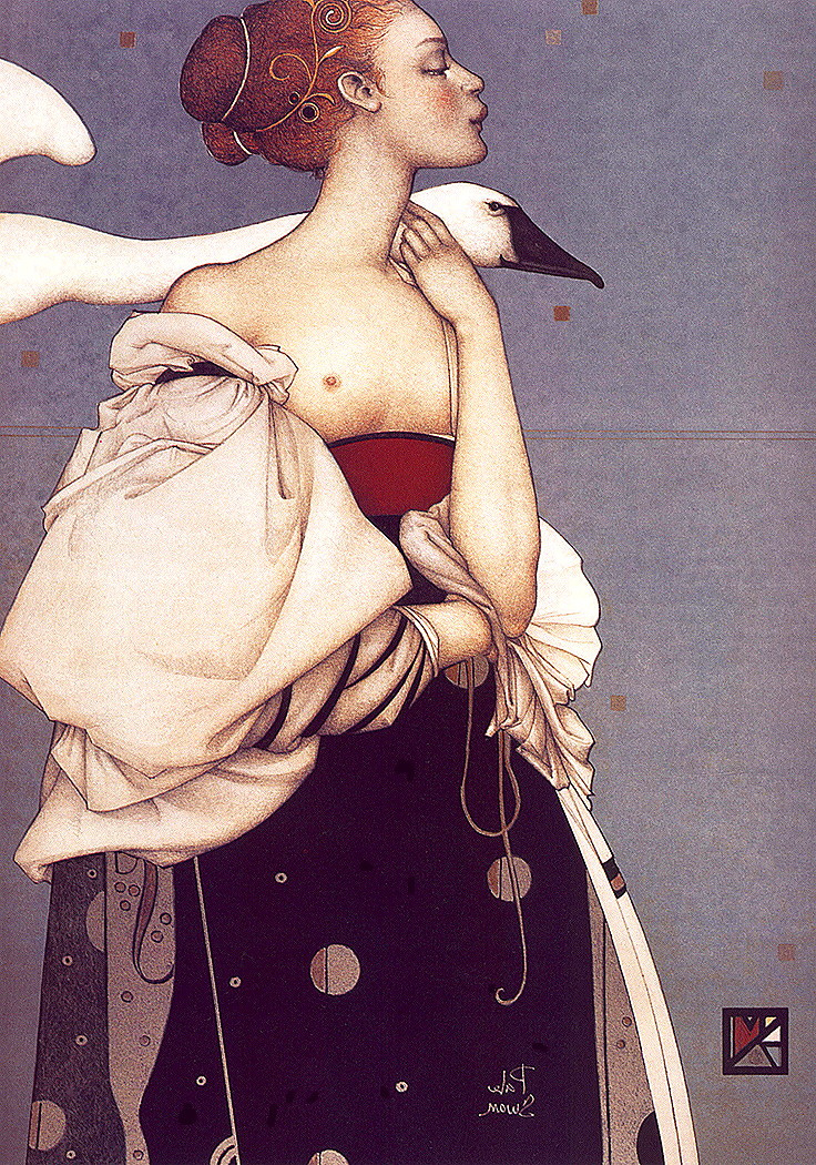 Michael Parkes. Pale Swan