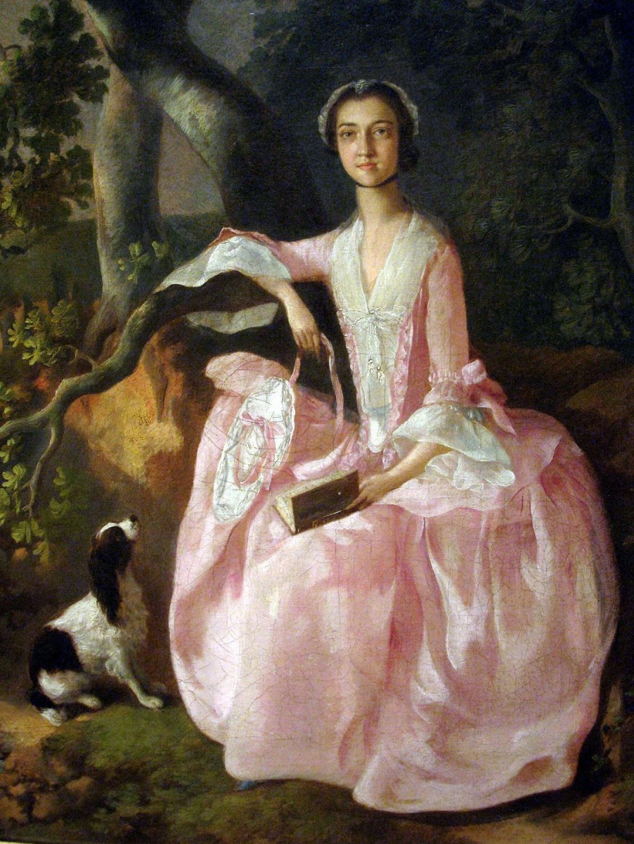 Thomas Gainsborough. A woman with a Spaniel