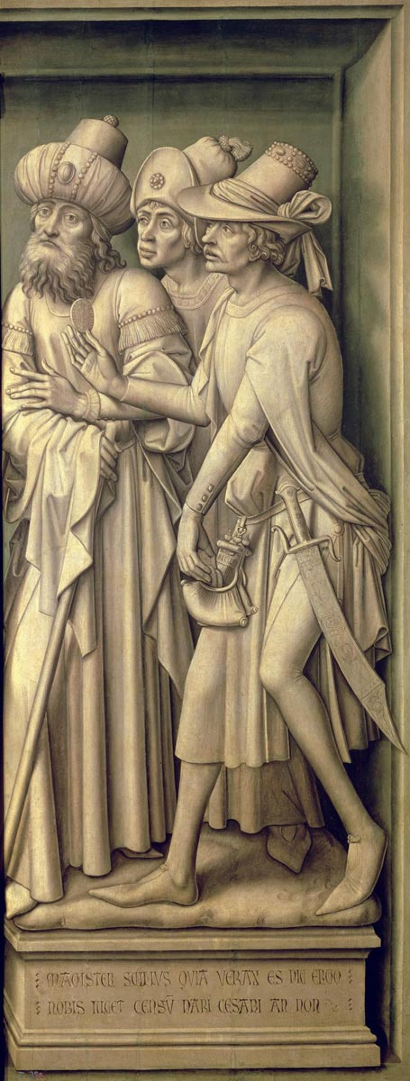 Rogier van der Weyden. The Redemption Triptych (detail)