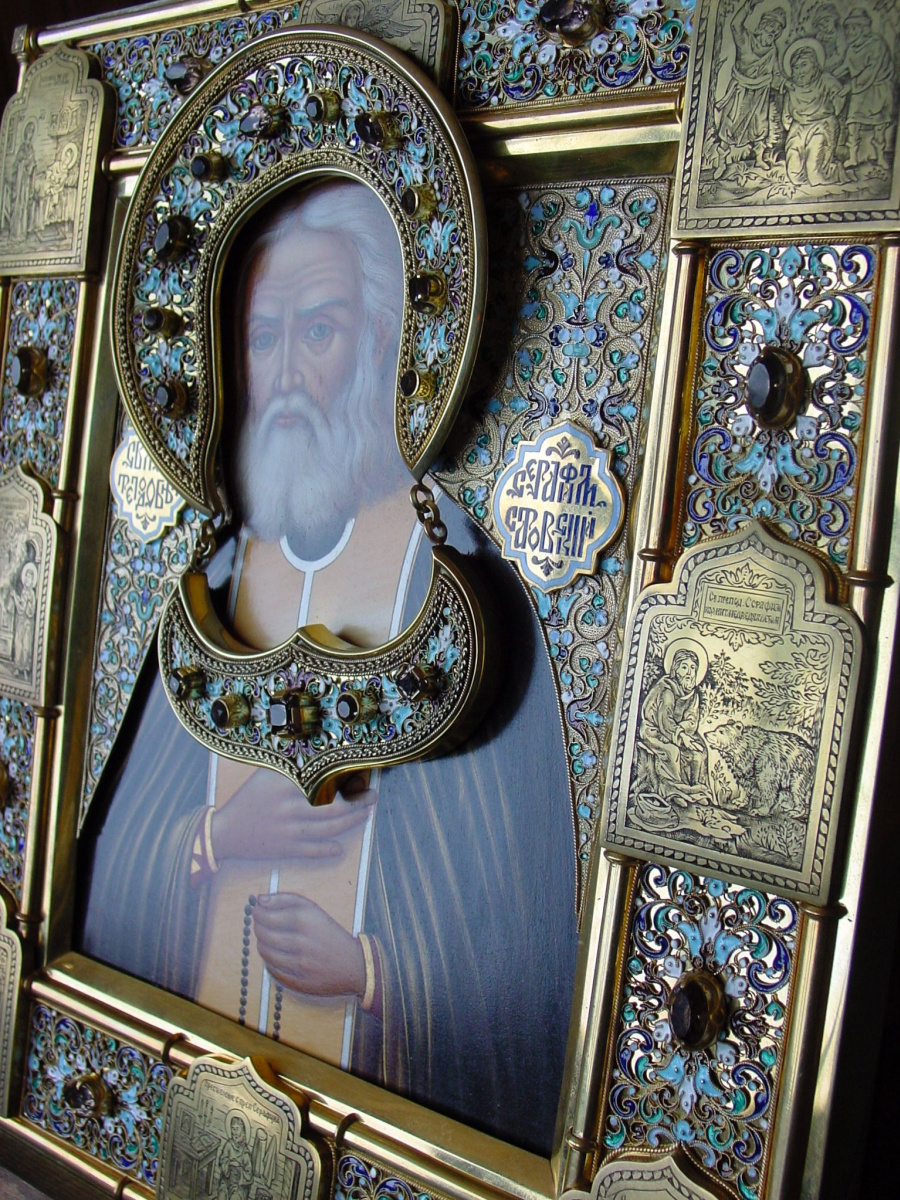 Icon of St. Seraphim of Sarov in salary