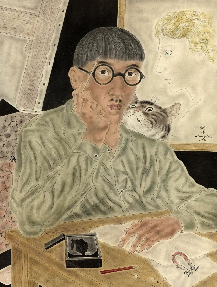 Tsuguharu Foujita (Léonard Fujita). Self-portrait